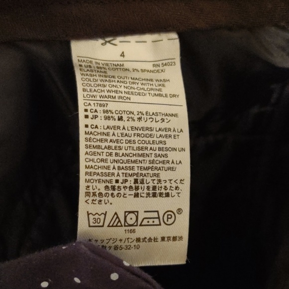 Banana Republic Ryan Fit Pants Sz 4 Navy, Curvy - Picture 7 of 7